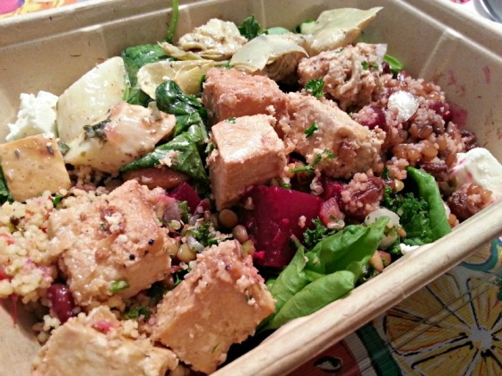 Whole Foods Salad Bar Garlic Tofu